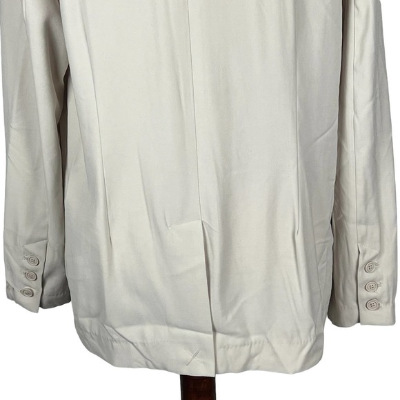 PHILOSOPHY ONE BUTTON CAREER BLAZER JACKET IN CREAM‎ NWT WOMEN'S SIZE LARGE - Picture 9 of 14